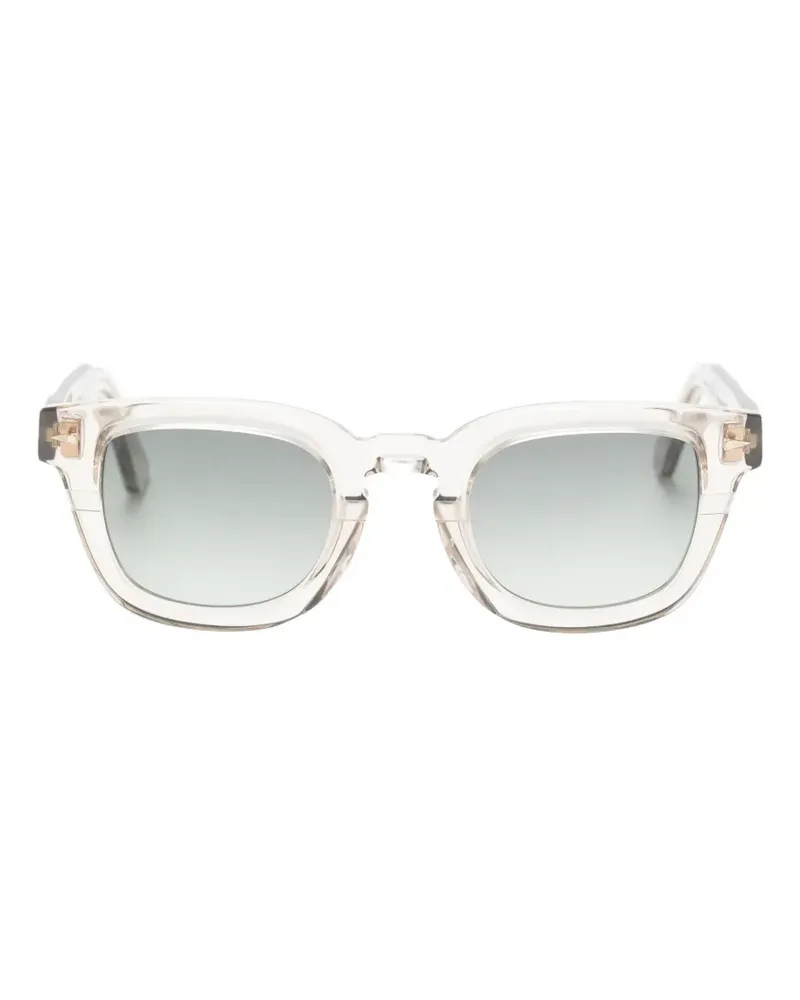 AHLEM Champ de Mars Sonnenbrille mit eckigem Gestell - Nude Nude