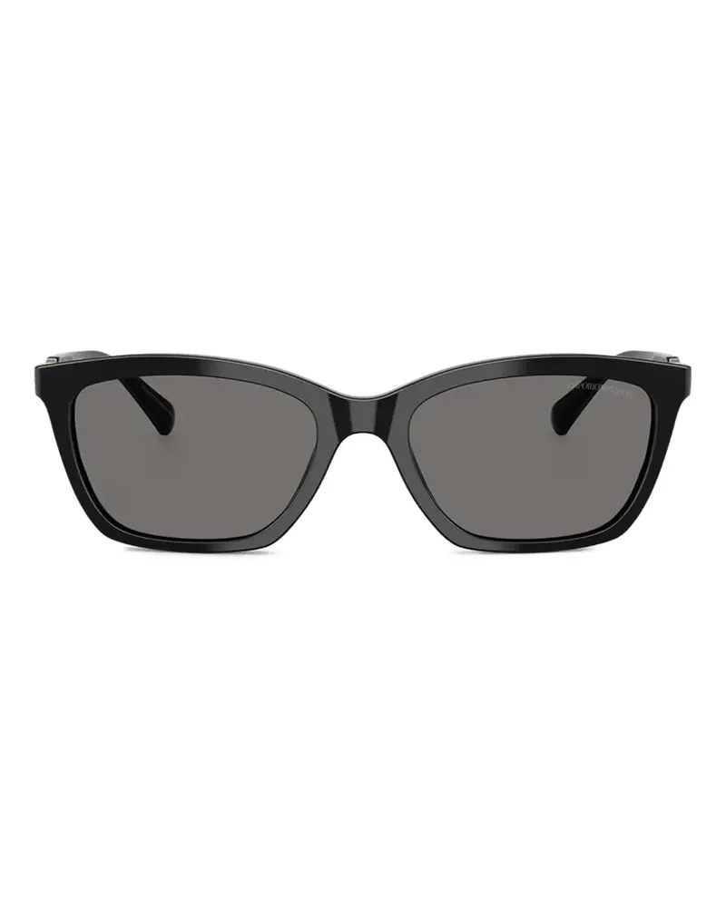 Emporio Armani Klassische Cat-Eye-Sonnenbrille - Schwarz Schwarz
