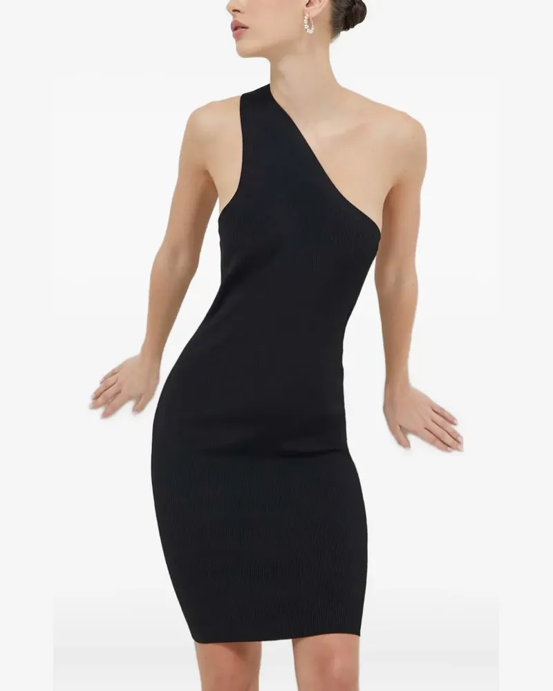 IRO Tuzal one-shoulder ribbed mini dress - Schwarz Schwarz