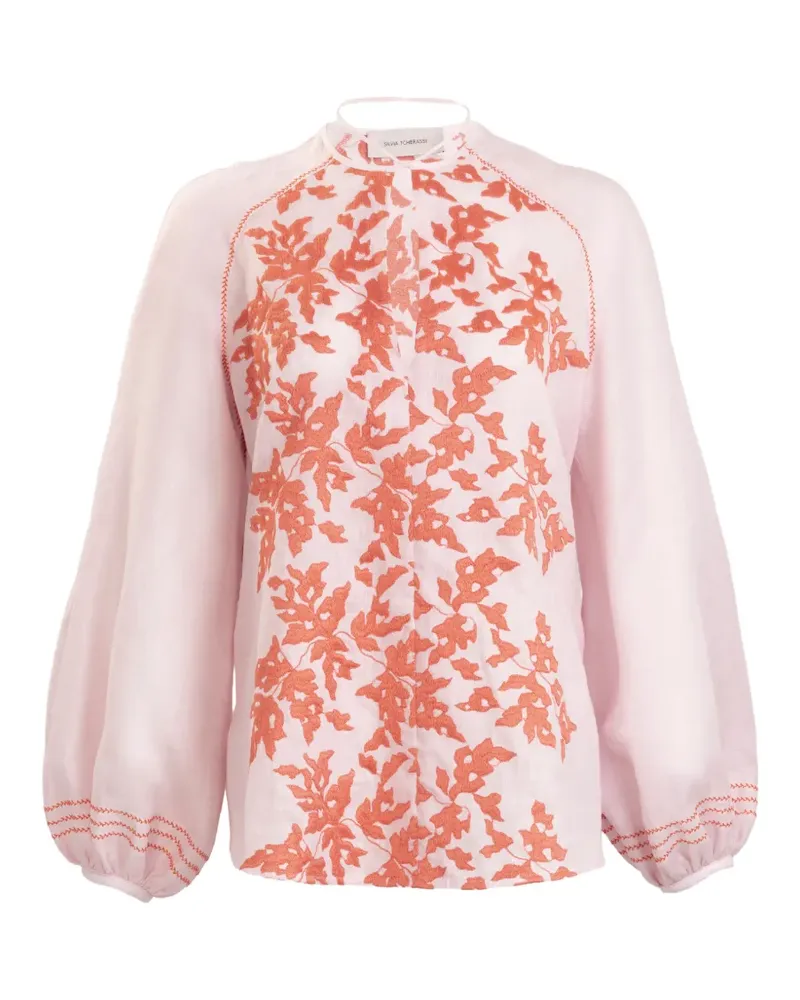 Silvia Tcherassi Molveno embroidered blouse - Rosa Rosa