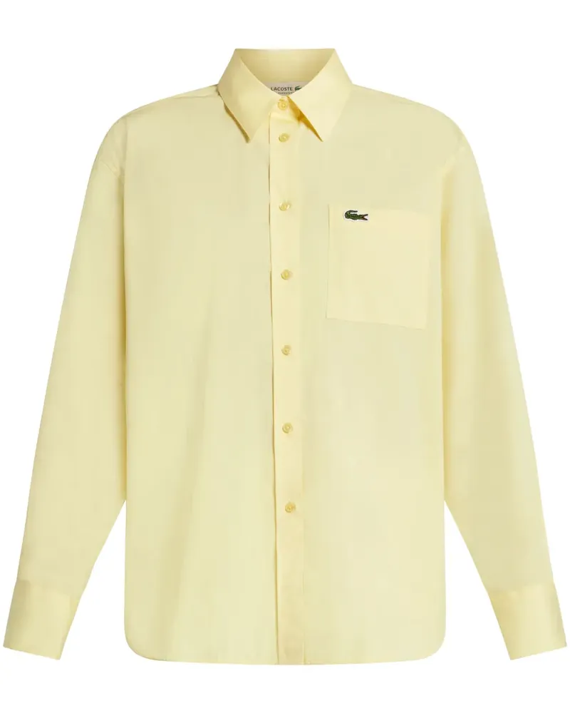 Lacoste Hemd mit Logo-Applikation - Gelb Gelb