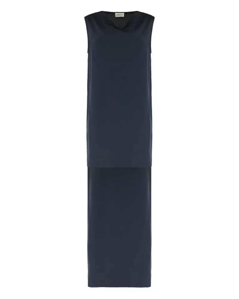 P.A.R.O.S.H. P.A.R.O H. Minikleid mit Schalkragen - Blau Blau