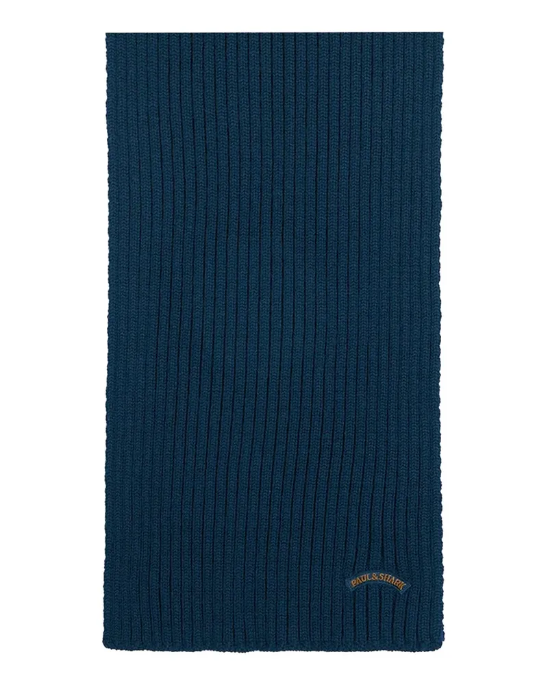 Paul & Shark ribbed scarf - Blau Blau