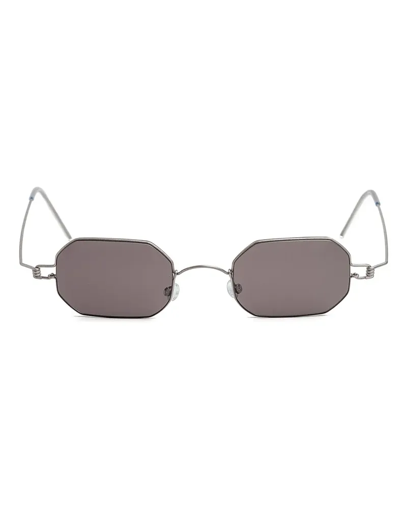 Lindberg Sonnenbrille mit geometrischem Gestell - Silber Silber
