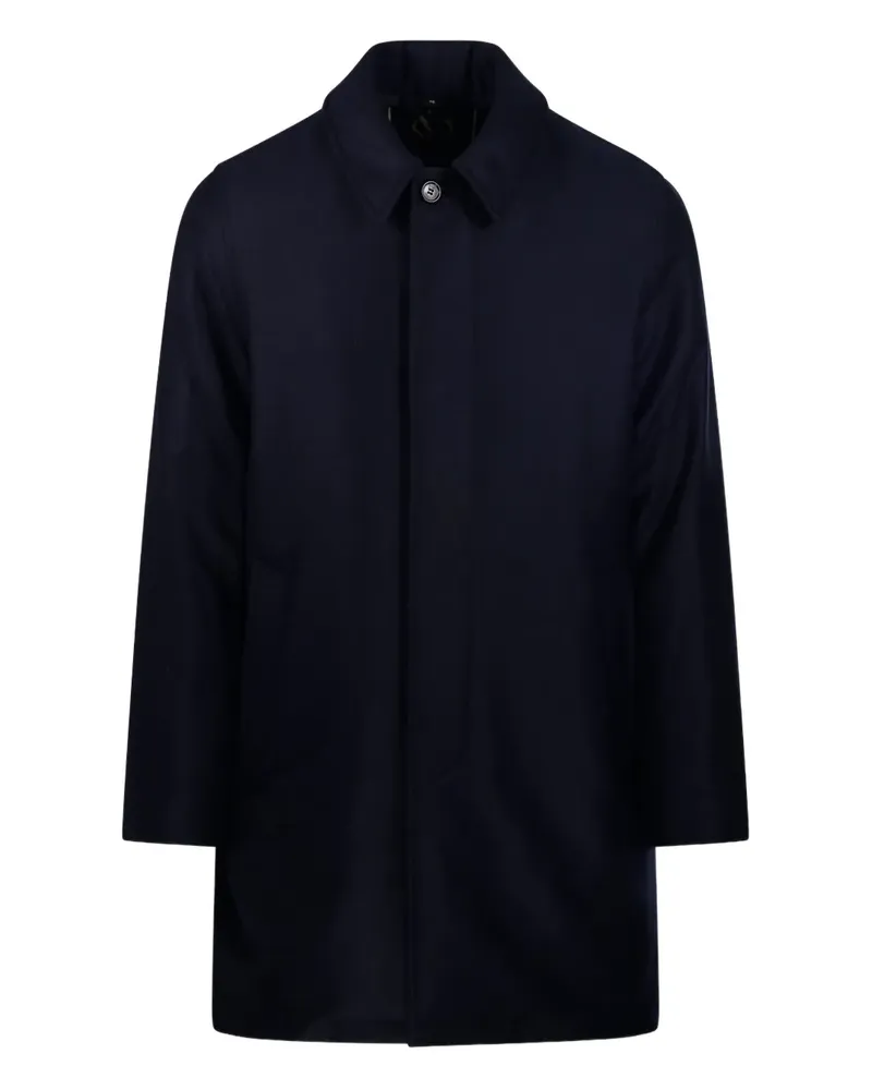 Sealup single-breasted trench coat - Blau Blau