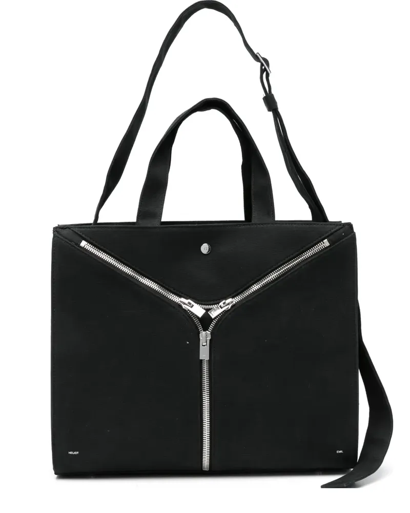 Heliot Emil Handtasche mit Reißverschluss - Schwarz Schwarz