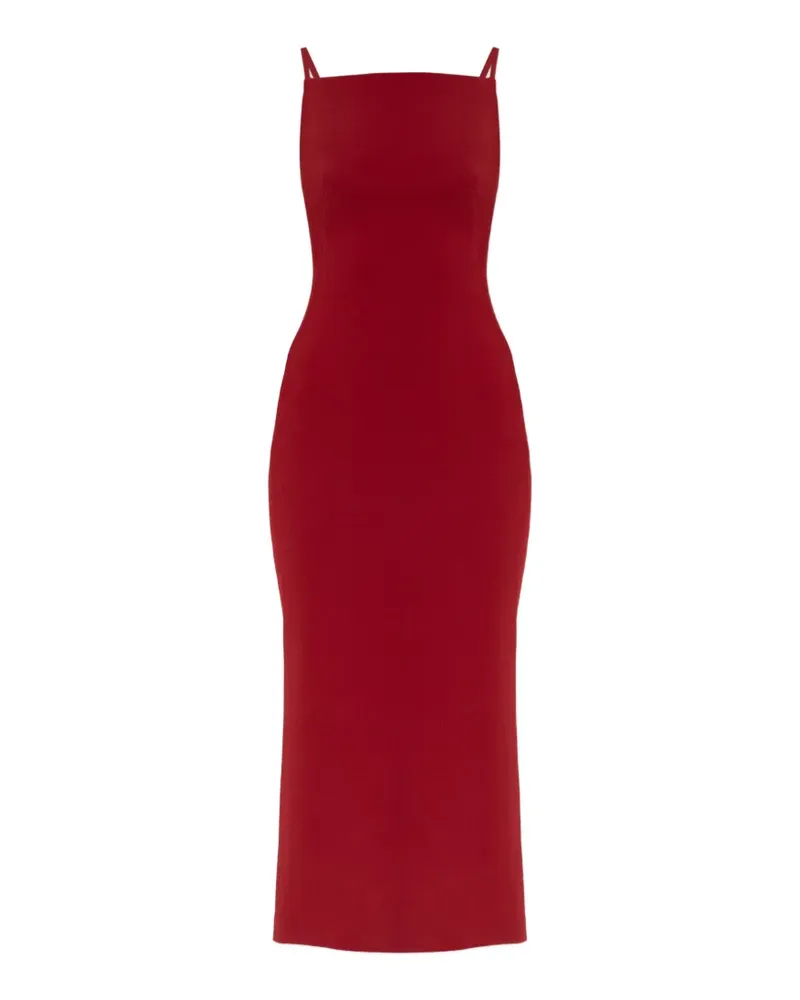 Givenchy square-neck midi dress - Rot Rot