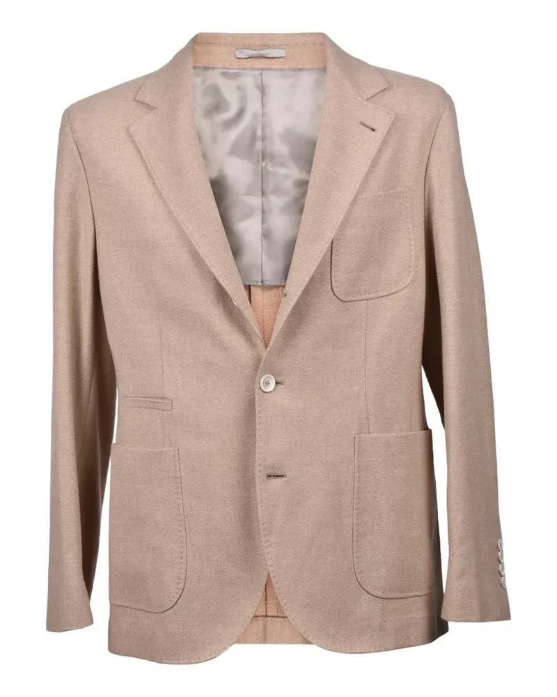 Brunello Cucinelli single breasted blazer - Nude Nude