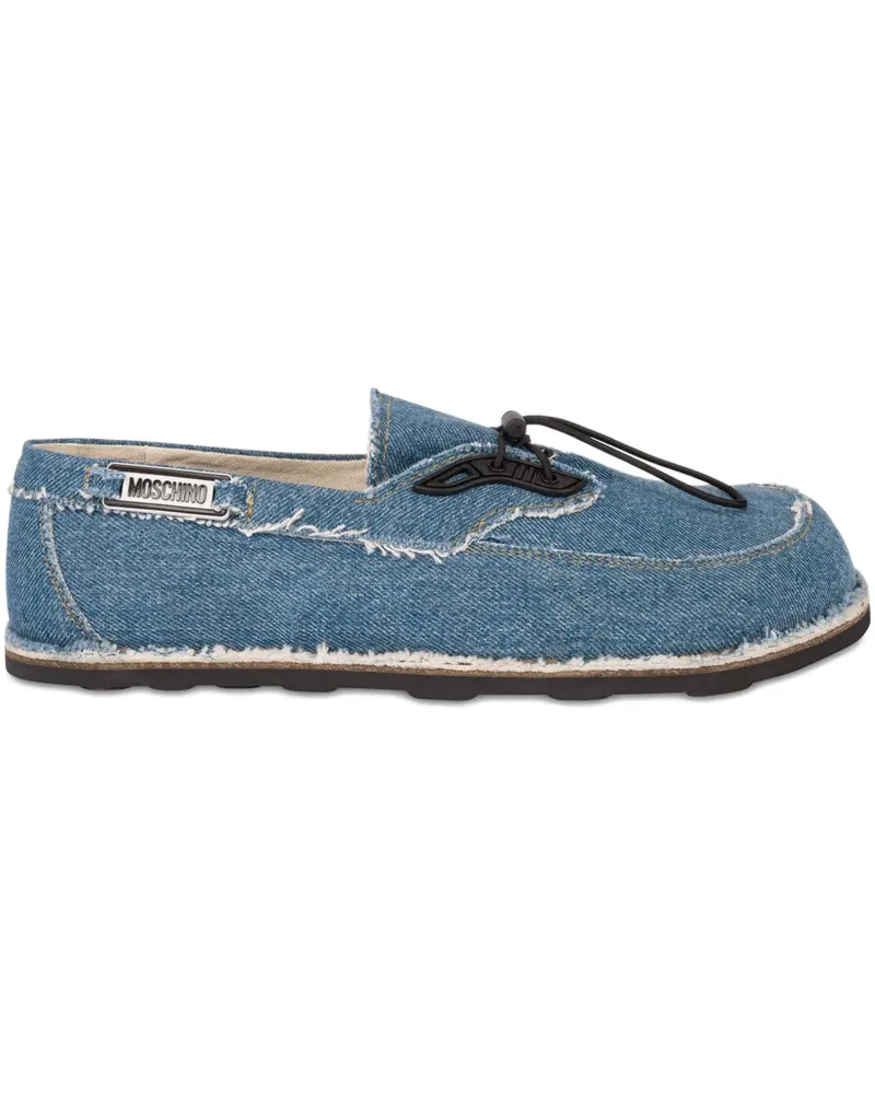 Moschino Loafer mit Logo-Detail - Blau Blau