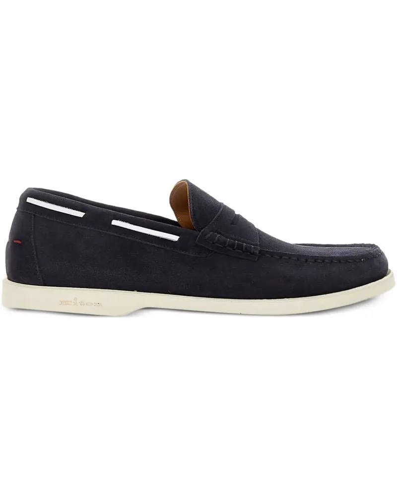 Kiton Loafer mit mandelförmiger Kappe - Blau Blau