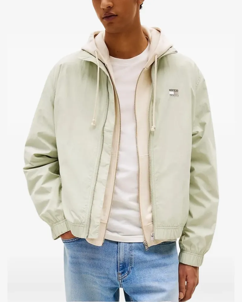 Tommy Hilfiger logo-patch bomber jacket - Grün Grün