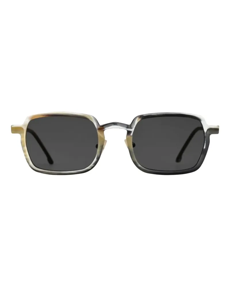 RIGARDS Sonnenbrille mit eckigem Gestell - Schwarz Schwarz