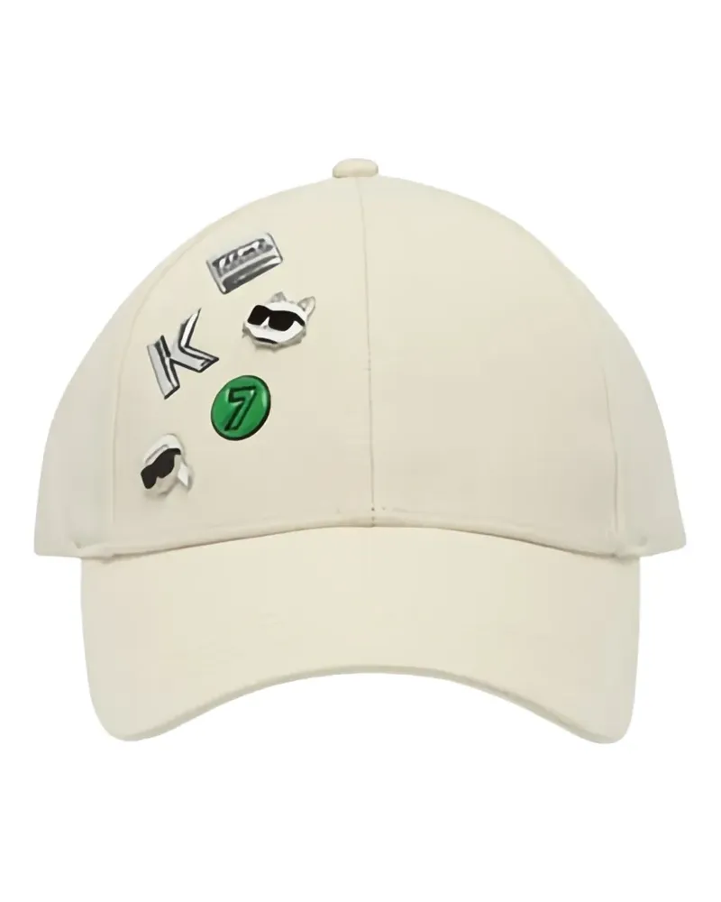 Karl Lagerfeld multi pin cap - Nude Nude