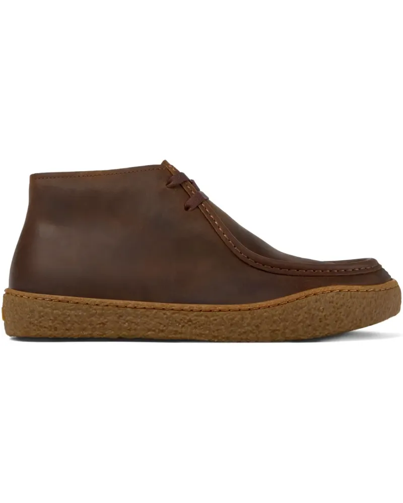 Camper Schnürstiefel aus Leder - Braun Braun