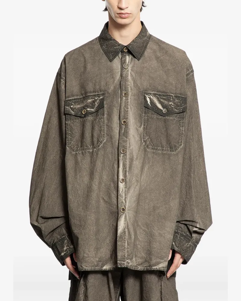 Uma Wang Tavis Hemd - Grau Grau