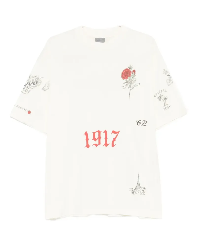 Balenciaga Tattoo T-shirt - Nude Nude