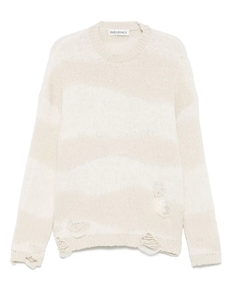Our Legacy Pullover im Distressed-Look - Nude Nude
