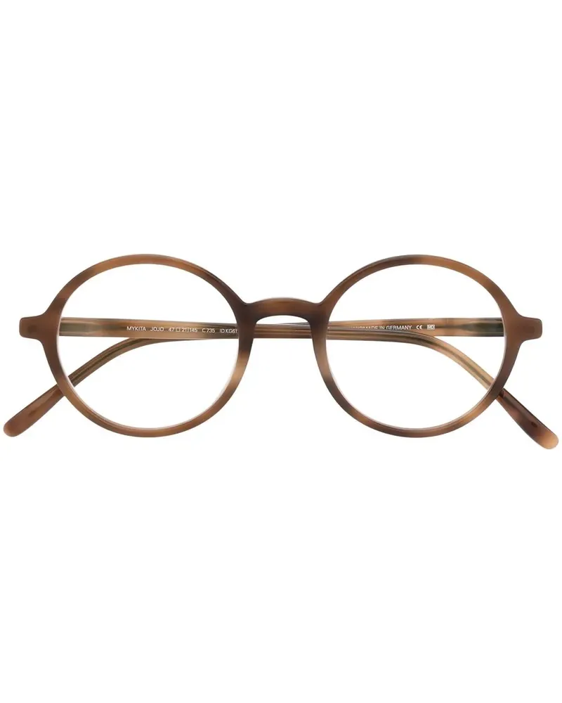 Mykita Brille mit rundem Gestell - Braun Braun