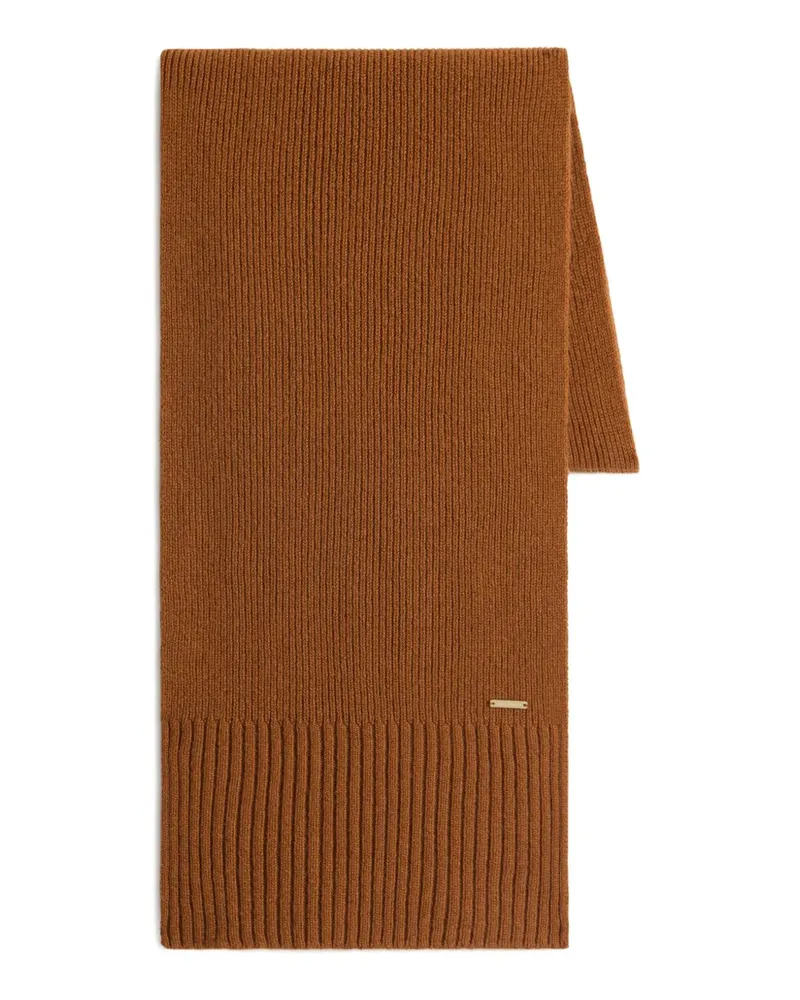 Woolrich Gerippter Kaschmirschal - Braun Braun