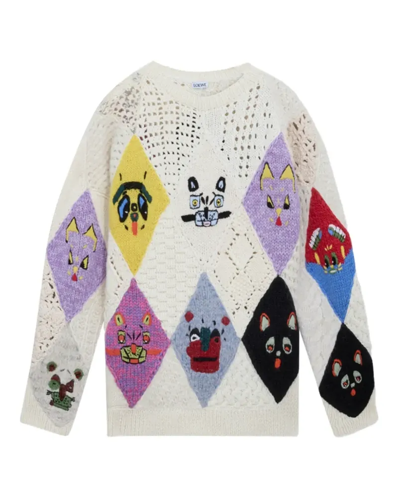 Loewe x Louis Wain Futuristic cat sweater - Nude Nude
