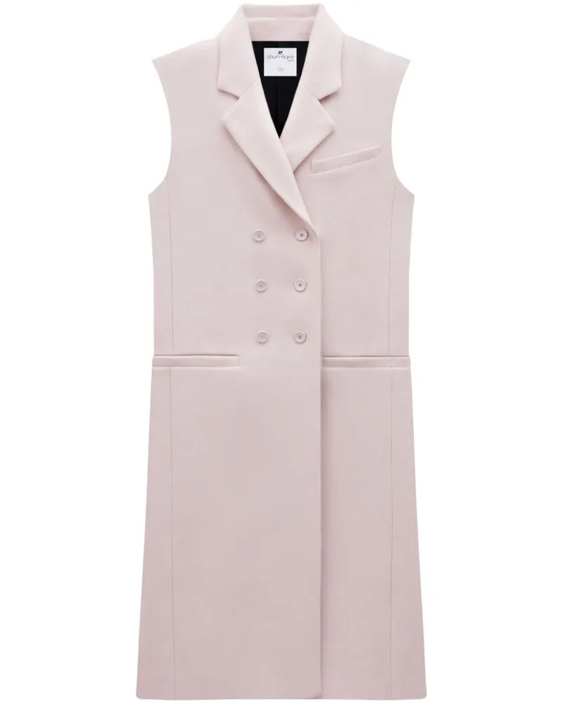 Courrèges Ärmelloser Trenchcoat - Rosa Rosa