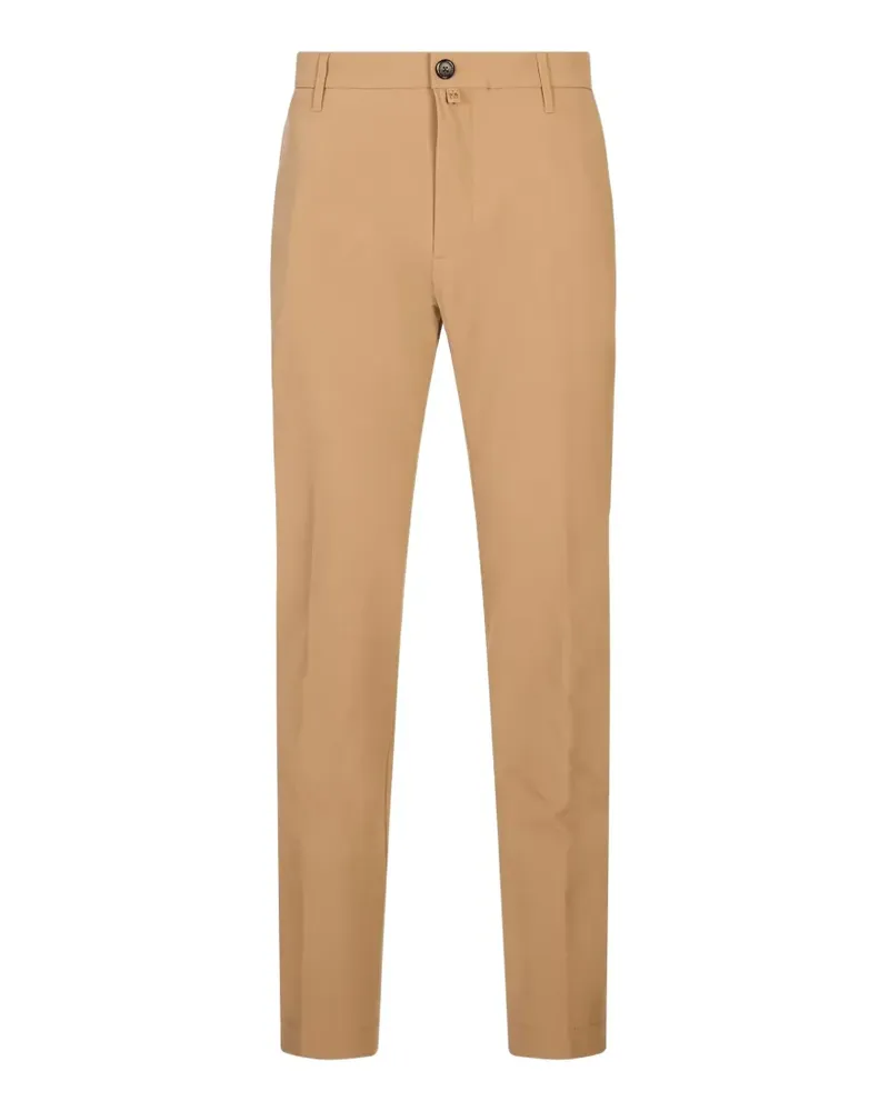 Jacob Cohën logo-patch straight-leg trousers - Braun Braun