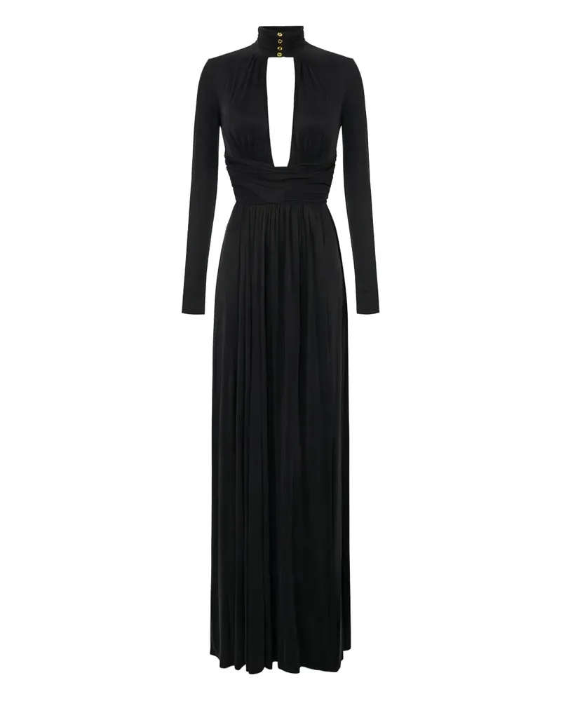 Elisabetta Franchi Drapiertes Red Carpet Kleid - Schwarz Schwarz