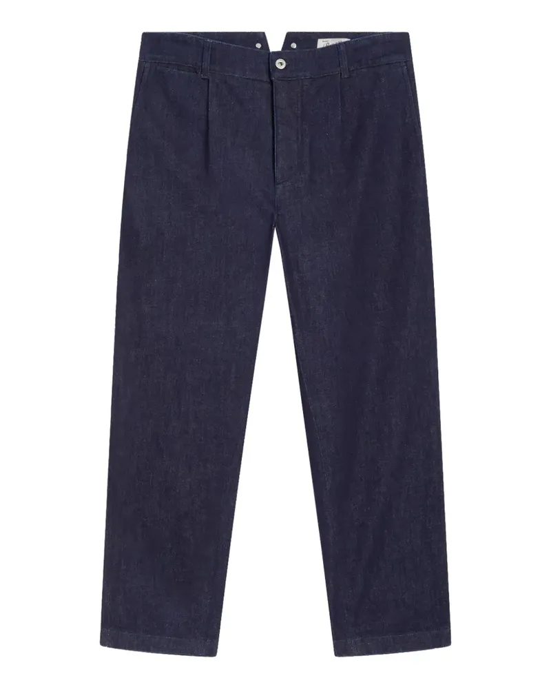 PENCE pleated adjustable-strap trousers - Blau Blau