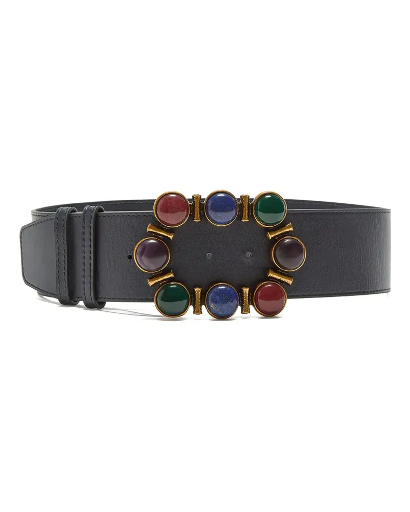 Maliparmi embellished leather belt - Schwarz Schwarz