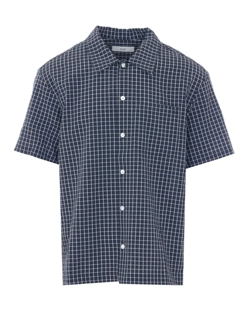 Dunst Holiday check shirt - Blau Blau