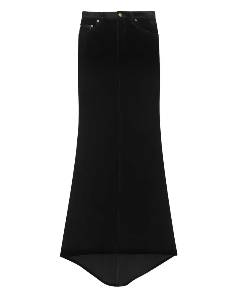 Saint Laurent Rock in Samtoptik - Schwarz Schwarz