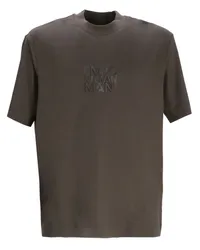 Emporio Armani T-Shirt mit Logo-Stickerei Grau