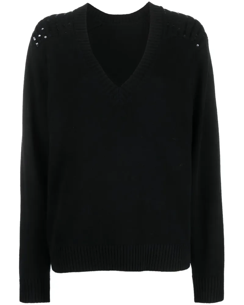 Dorothee Schumacher Pullover mit Pailletten - Schwarz Schwarz