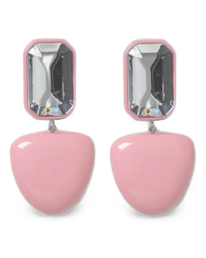 Emporio Armani Hängeohrringe mit Kristallverzierung - Rosa Rosa
