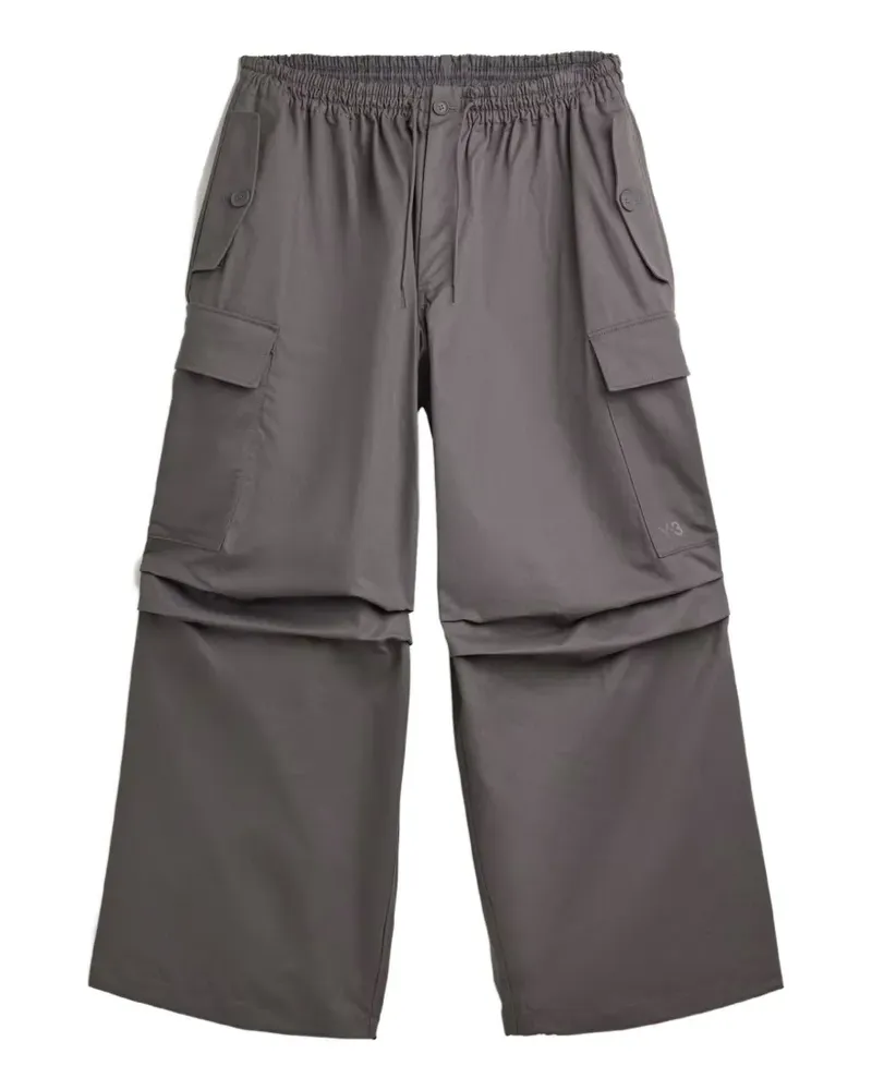Y-3 UT Twill cotton cargo trousers - Grau Grau