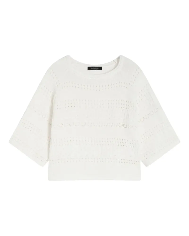 Max Mara Pullover mit kurzen Ärmeln - Weiß Weiß