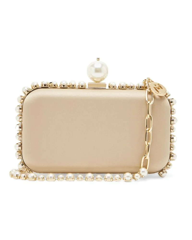 Rosantica Urania Perla Clutch aus Satin Nude