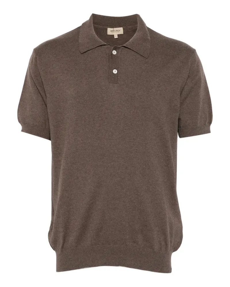 Woolrich short-sleeve polo shirt - Braun Braun