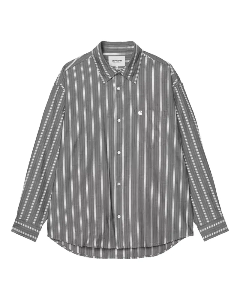 Carhartt WIP Gestreiftes Hemd - Grau Grau