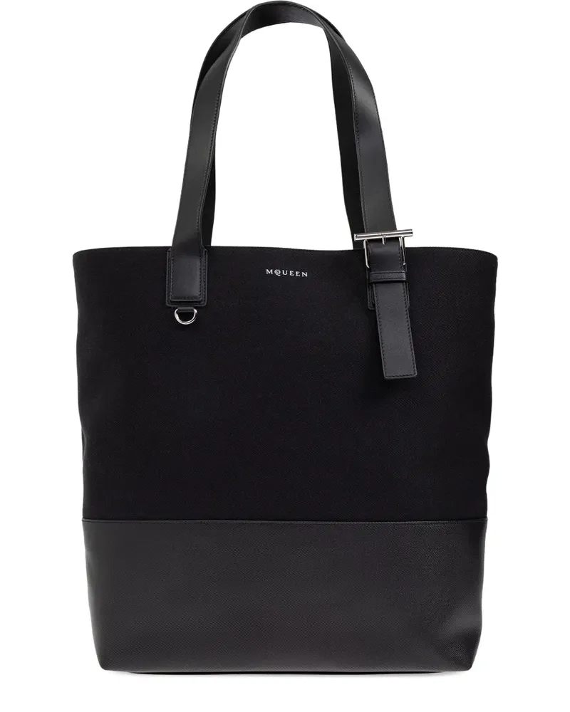 Alexander McQueen Handtasche aus Leder - Schwarz Schwarz