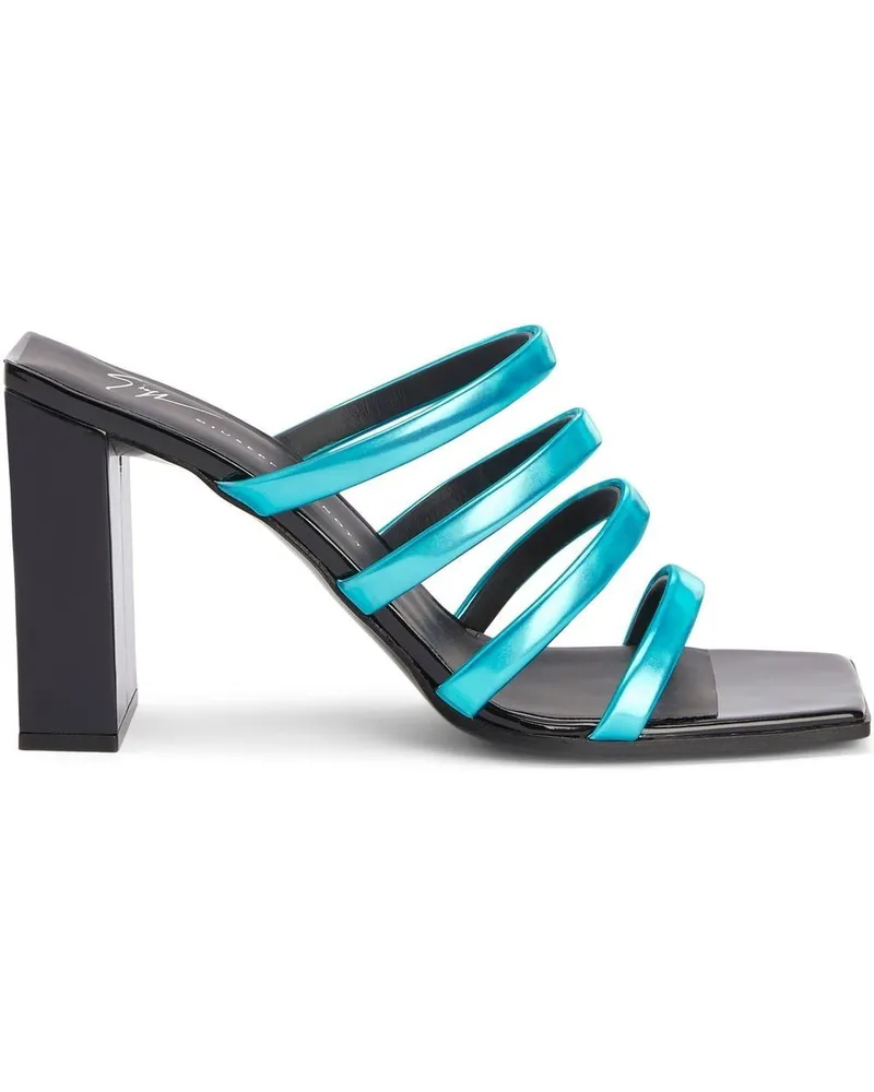 Giuseppe Zanotti Shangay Mules 85mm - Blau Blau