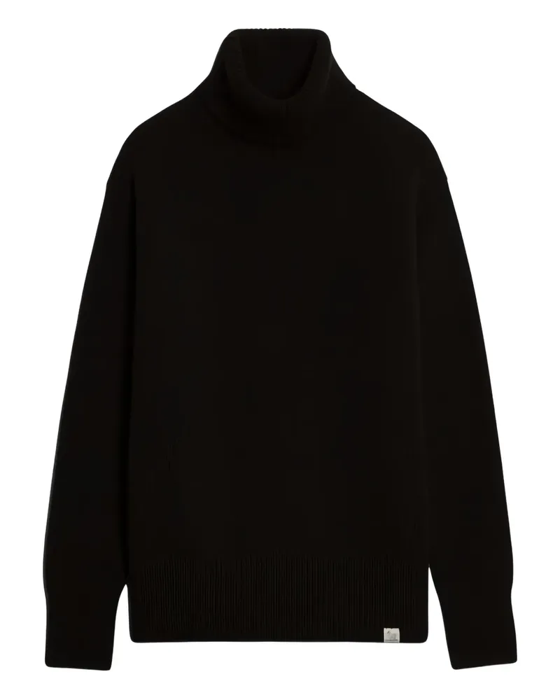 Merz b. Schwanen Pullover mit Rollkragen - Schwarz Schwarz