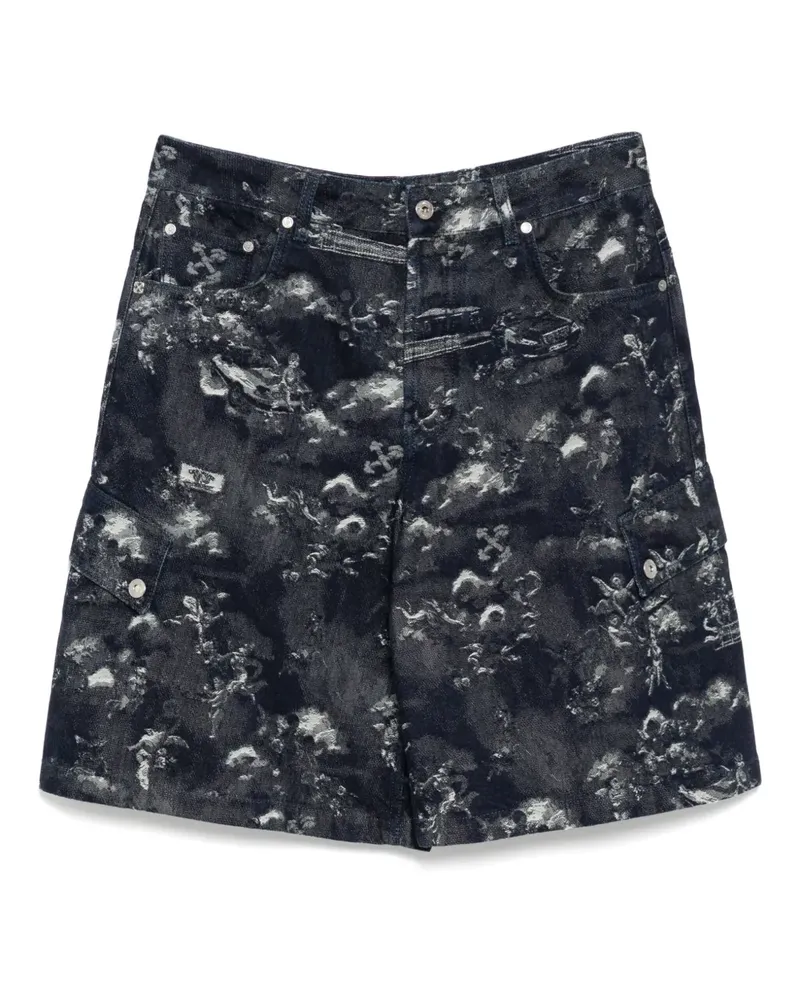 OFF-WHITE Shorts mit grafischem Print - Blau Blau