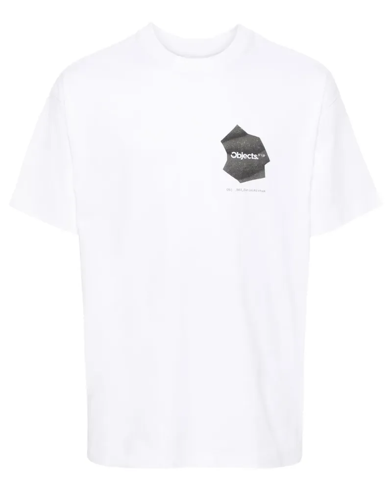 Objects IV Life Thought Bubble Sprach T-Shirt - Weiß Weiß
