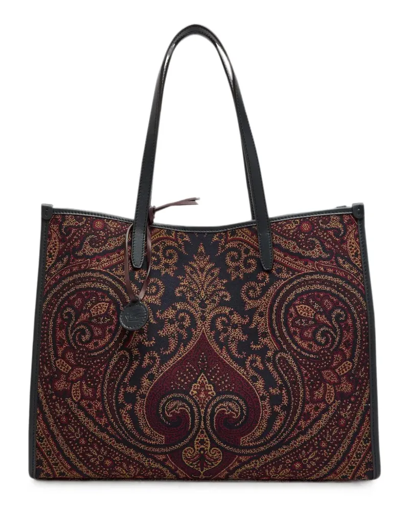 Etro Lovtter leather tote bag Rot