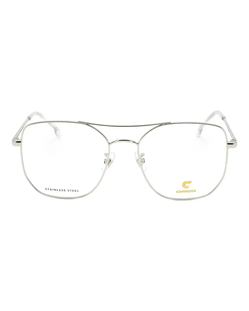 Carrera geometric-frame glasses - Silber Silber
