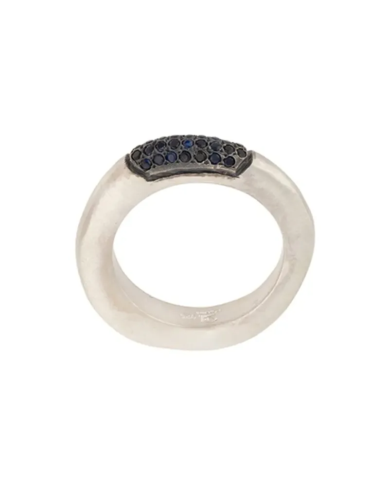 Rosa Maria Silberring mit Diamanten Silber