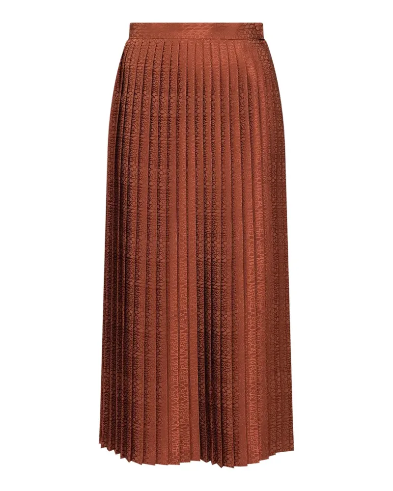 Maison Margiela jacquard midi skirt - Braun Braun