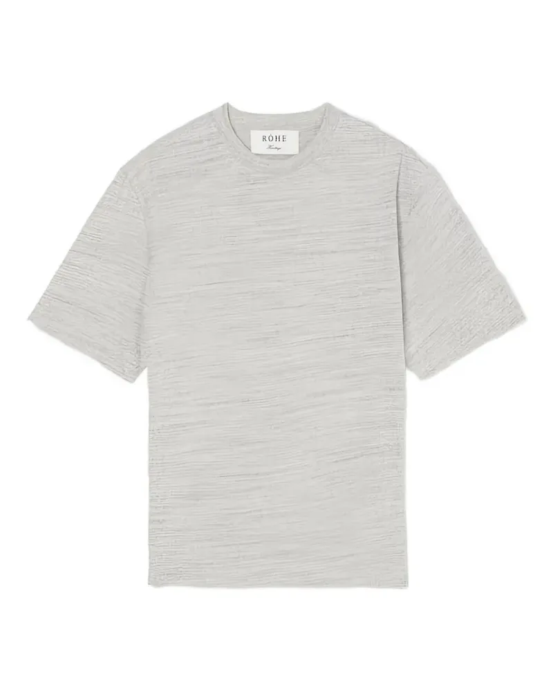 Róhe T-Shirt aus Mouliné-Jersey - Grau Grau
