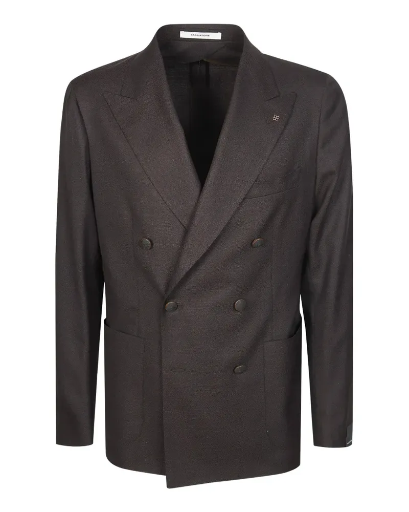 Tagliatore wool double-breasted jacket - Braun Braun